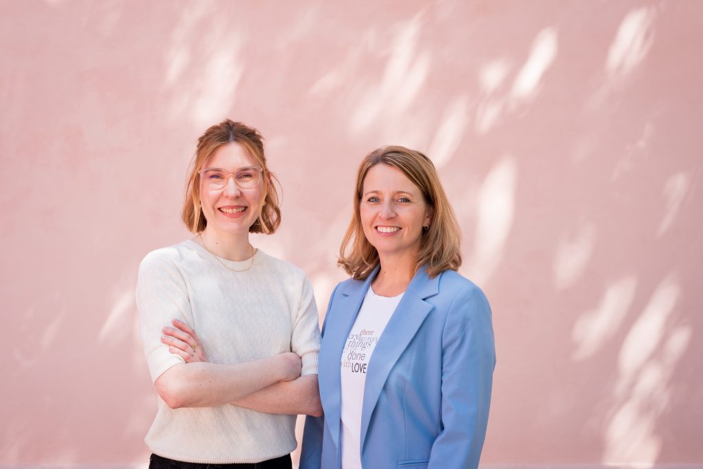 Kathleen Becker & Sophie Jacobs vom Partnerkreis „Industrie & Wirtschaft“